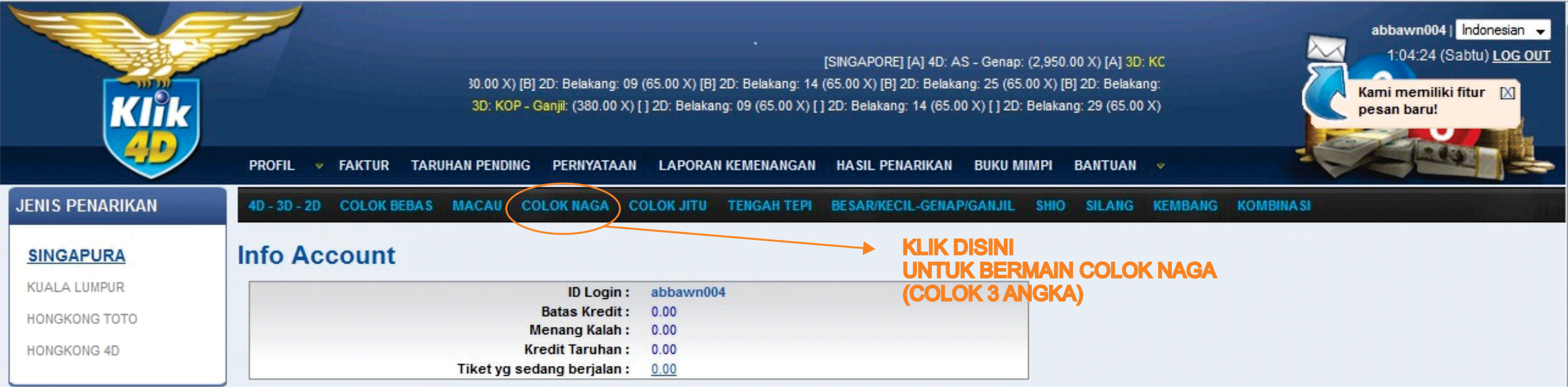 Bermain Colok Naga